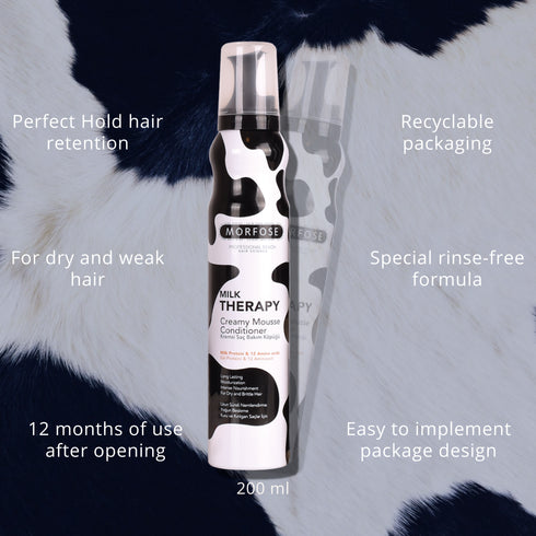 Morfose Milk Therapy Hair Mousse, 6.76 Fl Oz